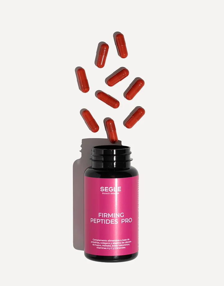 Firming Peptides Pro voedingssupplement van Segle met capsules