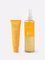 Zonbeschermingset Gezicht & Spray Lichaam + Haar SPF50+